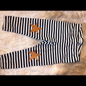 Toddler girls striped leggings